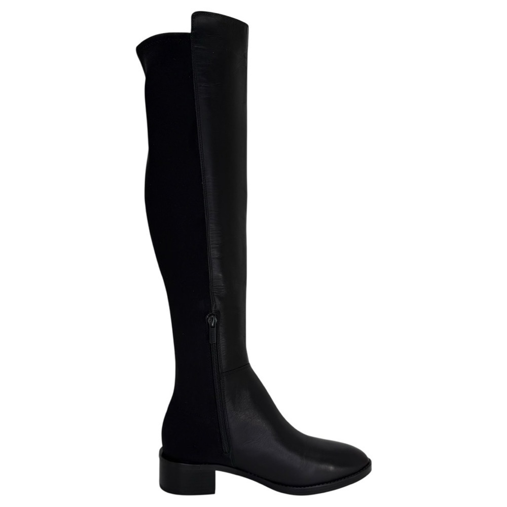 Calvin Klein Deedee Black Leather OTK Womens Boots Size 6.5M - Picture 5 of 11